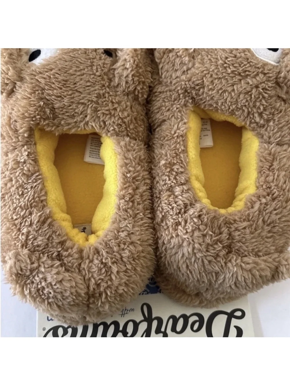 Dearfoams Kid's Emery Critter Closed Back Animal Slipper Size 4 5 Puppy Dog
